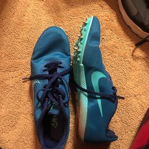 Womens Blue Nike Spikes